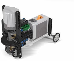Набор LEGO MOC-1662 Машина с автоматическим рулением