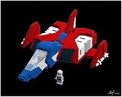 Набор LEGO MOC-1715 Истребитель RX-78 из вселенной 'Гандам'