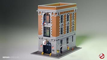 Набор LEGO MOC-1718 Штаб охотников за привидениями