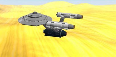 Набор LEGO MOC-1756 Космический корабль 'Энтерпрайз' из сериала 'Звездный путь'