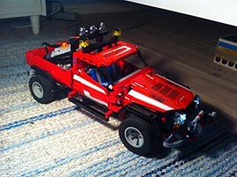 Набор LEGO MOC-1788 Пожарный джип на р/у