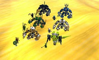 Набор LEGO MOC-1806 Джей, Коул, Ллойд, Золотой Ллойд и робот Скейка