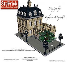 Набор LEGO Французский дворец 'Угловое здание и терраса'