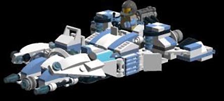 Набор LEGO MOC-1890 Космический крейсер с фронтальным вооружением