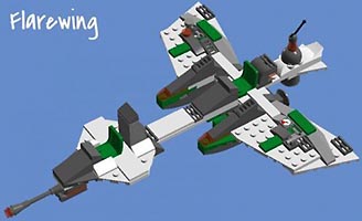 Набор LEGO MOC-1901 Истребитель 'Сверкающее крыло'