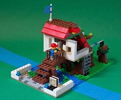 Набор LEGO MOC-1957 Домик на мосту
