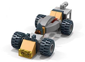 Набор LEGO MOC-1967 Гоночная машина