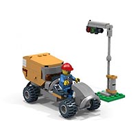 Набор LEGO MOC-1968 Ремонтный трактор