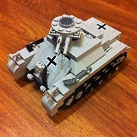Набор LEGO Легкий немецкий танк 30-х 'Панцер 1'