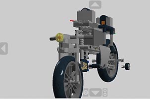 Набор LEGO MOC-2111 Концепт мотоцикла на р/у