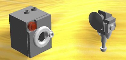 Набор LEGO Киборг и Кел-экс в костюме стиральной машины