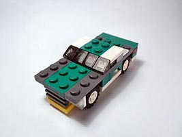 Набор LEGO Маслкар зеленый с серым (Мускулистая машина)