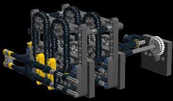 Набор LEGO Шариковый завод - Часть 2 - Начальная сборка двигателя