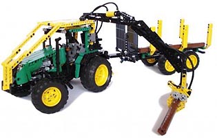 Набор LEGO MOC-2344 Лесной трактор с трейлером (прицепом)