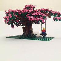Набор LEGO MOC-2358 Цветущая вишня (сакура)