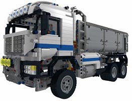 Набор LEGO MOC-2394 3-х осный полноприводный самосвал