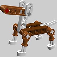 Набор LEGO MOC-2419 Простая собака 1