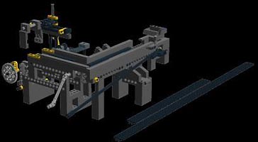 Набор LEGO MOC-2459 Шариковый завод - Часть 7 - Разгрузка и конвейер