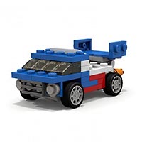 Набор LEGO MOC-2498 Гоночный грузовик 3