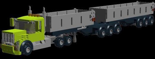 Набор LEGO MOC-2530 Автопоезд класса 'B-двойной' ('Би-дабл')