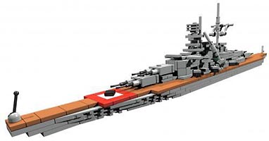 Набор LEGO MOC-2553 Военный корабль 'Бисмарк' (линкор)