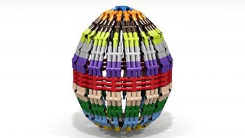 Набор LEGO MOC-2636 Пасхальное яйцо
