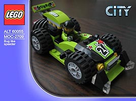 Набор LEGO MOC-2709 Жукообразный гоночный автомобиль