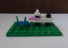 Набор LEGO Корова (поделка дочери)