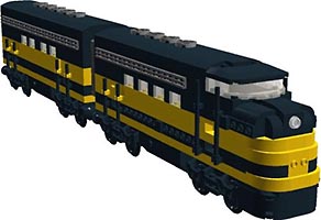 Набор LEGO Двухзвенный дизельный локомотив FT103