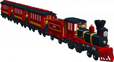Набор LEGO Экскурсионный поезд с паровозом в американском стиле