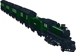 Набор LEGO MOC-2731 Изумрудный экспресс с паровозом