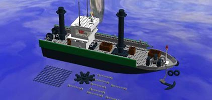Набор LEGO MOC-2801 Рыбацкая лодка
