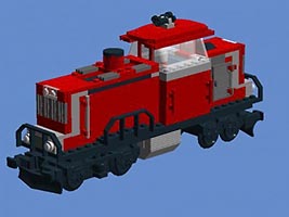 Набор LEGO MOC-2890 Короткобазный локомотив 'Шантер'
