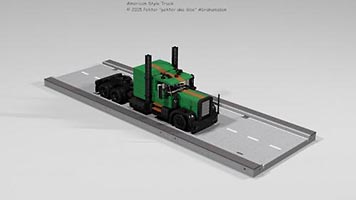 Набор LEGO MOC-2900 Грузовик в американском стиле