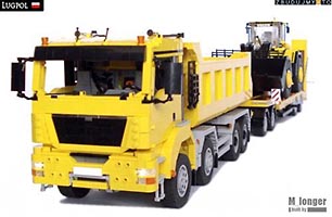 Набор LEGO MOC-2918 4-х осный самосвал MAN TGS
