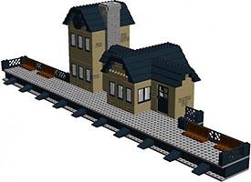 Набор LEGO Британская железнодорожная станция