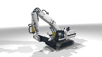 Набор LEGO MOC-3122 Пневматический экскаватор