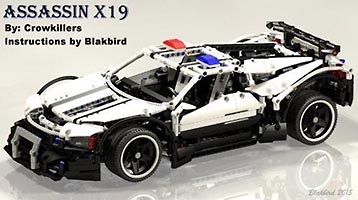 Набор LEGO Ассасин X19 в черно-белой полицейской окраске