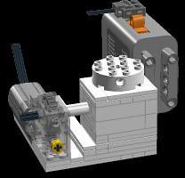 Набор LEGO Мотор для стенда с мини-фигуркой