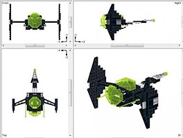 Набор LEGO MOC-3369 'Крикун' - космический корабль
