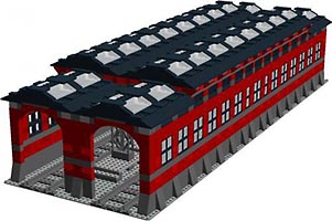 Набор LEGO MOC-3410 Железнодорожное депо