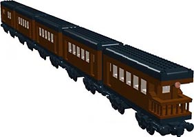 Набор LEGO MOC-3412 Пассажирский поезд