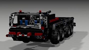 Набор LEGO MOC-3449 4-х осные шасси крана