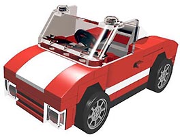 Набор LEGO Красная машина в стиле 90-х