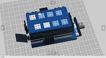 Набор LEGO MOC-3463 'Тардис' - корпус для Raspberry Pi