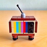 Набор LEGO MOC-3487 Винтажный телевизор