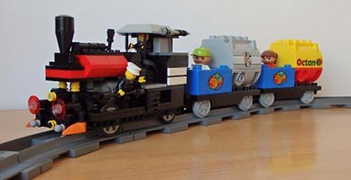 Набор LEGO MOC-3569 Локомотив для рельс Duplo (р/у)