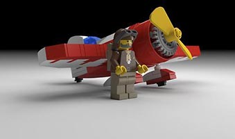 Набор LEGO 'Джиби R-1' - спортивный самолет