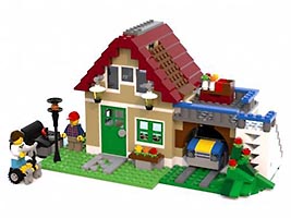 Набор LEGO MOC-3623 Домик с гаражом