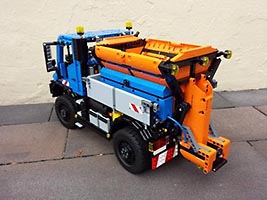 Набор LEGO MOC-3642 Контейнер для щебня и диспенсер - дополнение к Унимогу